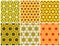 Geometric seamless yellow pattern