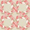 Geometric shapes from braids. Decorative braided element. Design with manual hatching. Seamless pattern.