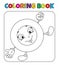 Geometric shapes and shapes coloring book