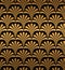 Geometric Shell Gatsby Art Deco Pattern