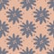 Geometric simple flower seamless pattern on ligh background. Cute chamomile endless wallpaper. Ditsy floral background