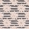 Geometric simple flower seamless pattern on stripes background. Cute chamomile endless wallpaper. Ditsy floral background