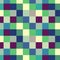 Geometric simple pattern seamless with squares beige green blue crimson vector image