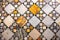 geometric square pattern decorative multi color bright and colorful marble mosaic floor detail background