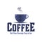 geometric steam coffee cup / mug. Coffee shop logo Ideas. Inspiration logo design. Template Vector Illustration. Isolated On White