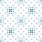 Geometric tiled seamless vector pattern inspired by Portuguese ceramic tiles Azulejos.