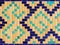 Geometric traditional Islamic ornament. Fragment of a ceramic mosaic