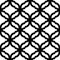 Geometric trellis pattern. Black and white seamless background. Screen print vector texture