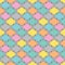 Geometric trellis pattern. Vivid color seamless background. Screen print vector texture. Website textured pattern