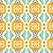 Geometric tribal square shapes seamless pattern. All over print vector background. Summer african fashion style. Trendy kids