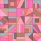 Geometric Universal Graphic Seamless Pattern of Beige, Brown, Coral, Pink, Grey, Simple Shapes. Minimal Style