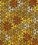 Geometric yellow islamic pattern. Color geometric arabic vector texture for cloth, textile, wrapping, wallpaper