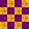 Geometrical abstract pattern. Violet and yellow