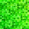 Geometrical gradient rectangle background - digital mosaic vector graphic from rectangles in green tones