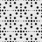Geometrical Polka Dots seamless pattern design.Seamless monochrome pattern.