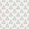 Geometrical Triangle vector colored seamless pattern. Geometry Education background