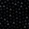 Geometrical vector seamless pattern black shades triangles on black background.