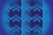 Geometrically designed blue pattern of arrow design