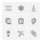 geometry , science , education , studies , eps icons set vector