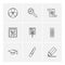 geometry , science , education , studies , eps icons set vector