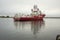 Geophysical survey vessel Fugro Searcher easing her way toward dock