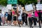 George Floyds death by police brutality protest Black Lives Matter at Downtown Miami FL