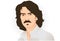 George Harrison, Beatles member. Vector illustration.