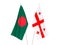 Georgia and Bangladesh flags