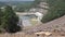 Georgia, Carter Lake, A zoom in on the power station at the bottom of the Carter Lake Dam