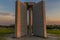 Georgia Guidestones at sunset