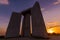 Georgia Guidestones at sunset