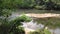 Georgia, Settles Bridge Park, A zoom in on the flowing water and rocks on the Chattahoochee River