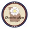 Georgia state with cherokee rose flower. Vector illustration decorative design