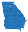 Georgia state political map