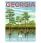 Georgia travel poster or sticker