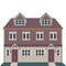 Georgian House Vector Illustration