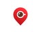 Geotag with coffee or location pin logo icon design