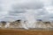 geothermal active fields in Geysir area, Iceland