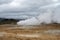 geothermal active fields in Geysir area, Iceland