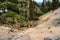 Geothermal activity at the Sulphur Works overlook in Lassen National Park in California