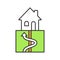 Geothermal energy color icon