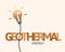 Geothermal energy, electricity and power source concept