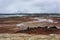 Geothermal field of Gunnuhver, Reykjanes Geothermal Power Plant, Iceland