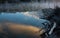 A geothermal lake in the Kuirau Park in Rotorua in New Zealand