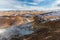 Geothermal landscape in Icelandic land