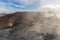 Geothermal landscape in Icelandic land