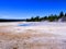 Geothermal Pool in Yellowstone National Park in Wyoming USA