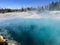 Geothermic pools in Yellowstone National Park in Wyoming USA