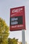 GEP petrol price electronoc display in Rimini, Italy