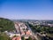 Gera aerieal view houses architecture town thuringia